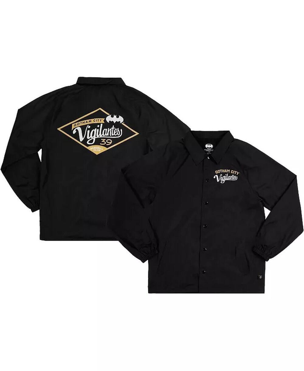 HEROES & VILLAINS BATMAN NWT $108 Gotham City Vigilantes Jacket Size L